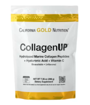 California Gold Nutrition Hydrolysed Marine Collagen Peptides with Hyaluronic Acid and Vitamin C unflavoured 206 g