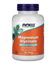 NOW Foods Magnesium Glycinate 180 tablets