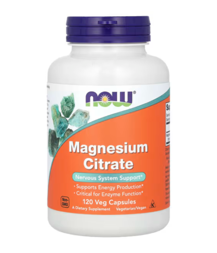 NOW Foods Magnesium Citrate 120 Veg Capsules
